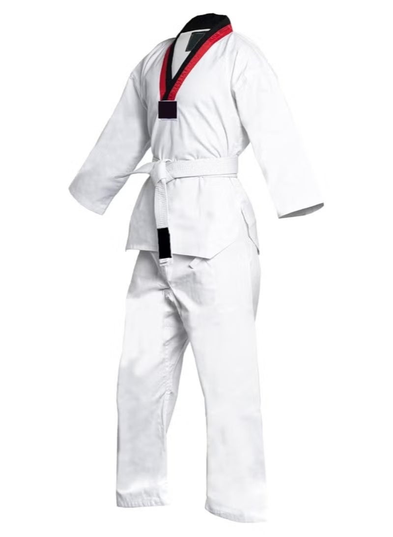 Arabest Taekwondo Suit,Brazilian BJJ Gi Jiu Jitsu Gi for Child Kids Gi Uniform Durable Pant & Jacket,Sports Training Clothes Parts (Height: 123-133CM) - Image 1